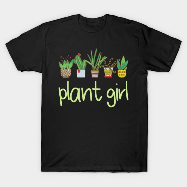 Plant Girl T-Shirt by Whimsical Frank